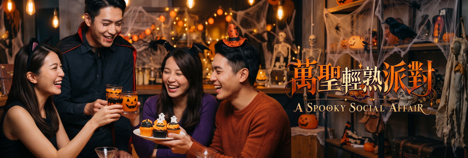 萬聖魅影狂歡夜｜全新打卡咖啡廳午茶派對